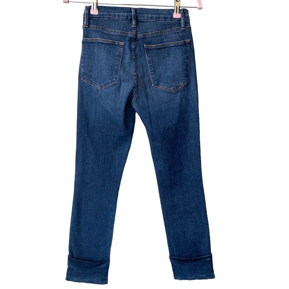 Frame Le High Jeans Size 26 Stretch Cuffed Cropped Ankle‎ Stretch High Rise - Picture 6 of 8